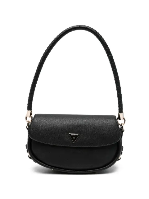 GUESS USA Danya triangle logo leather tote bag Black BG991819