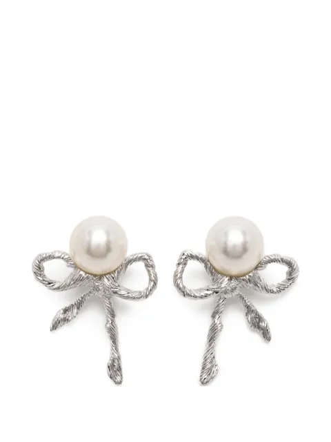 YVMIN Twisted Rope Bow earrings Silver 26326