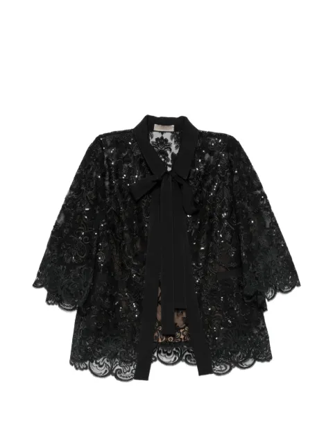 Elie Saab sequin-embellished top and blouse Black TW008NR26TUL02