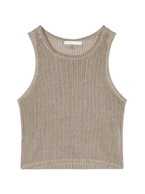 Patrizia Pepe sleeveless knitted top Neutrals 2K0374K328