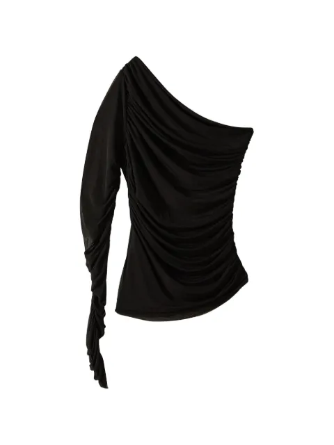 Patrizia Pepe one shoulder stretch top Black 2M4565J435