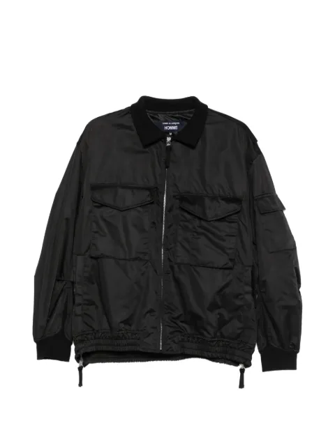 Comme des Garçons Homme side-zip stand-up collar jacket Black HQJ014
