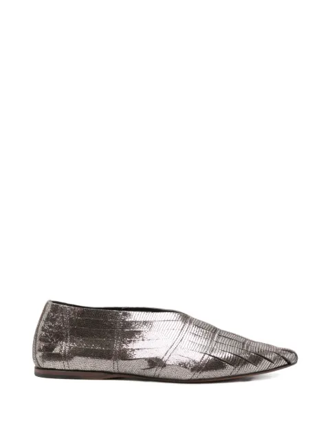 Pantanetti pointed-toe ballet flats Silver 19794H