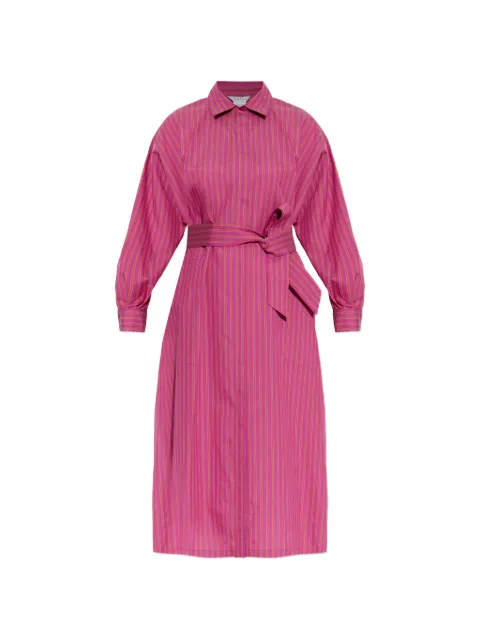 Max Mara striped belted dress Pink 2611221112600