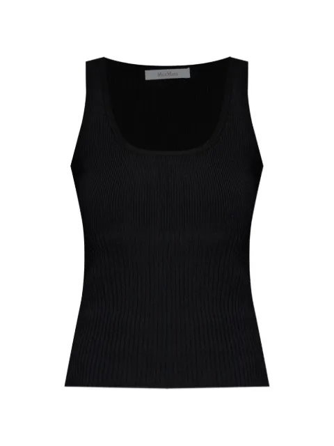 Max Mara ribbed vest top Black 2611361032600