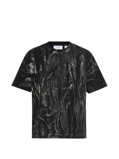 Off-White patterned T-shirt Black 44MAA120S26J00P330