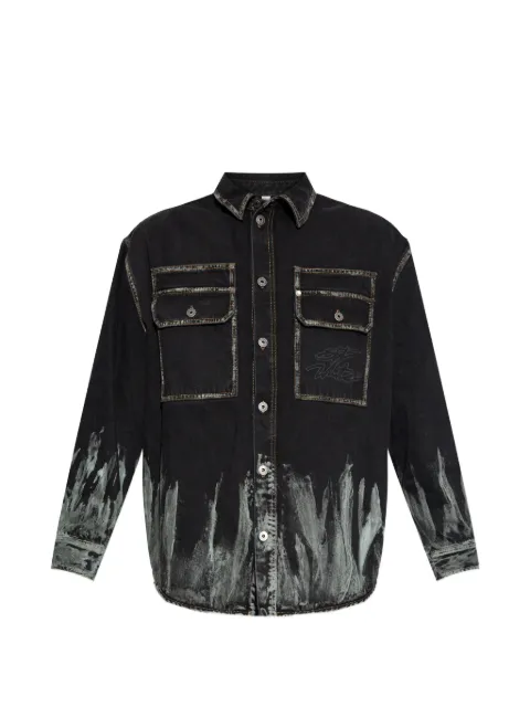 Off-White patch-pocket shirt jacket Black 44MYD05VS26D001961