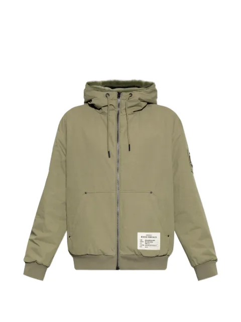 Moose Knuckles Roland Reversible Bunny hooded logo-patch jacket Green M16MS623H