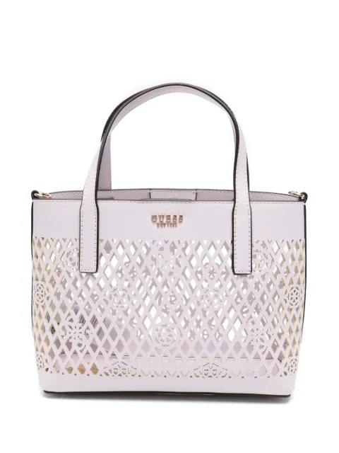 GUESS USA Letty Mini cutout top handle tote bag Purple PG991175