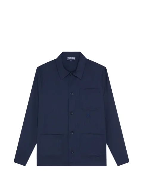 Vilebrequin Micro Carreaux shirt jacket Blue CRTH2L26