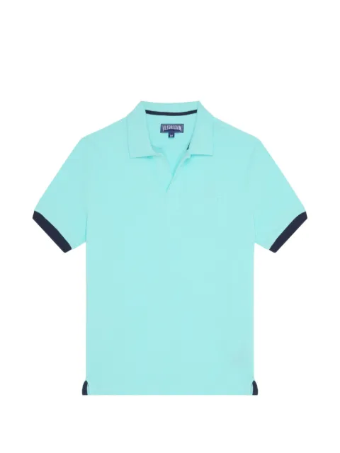 Vilebrequin embroidered-logo polo shirt Blue PLTAN100