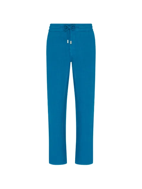 Vilebrequin drawstring linen trousers Blue PRCAU101