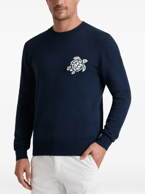 Vilebrequin turtle-embroidered sweater Blue PYLEZ200
