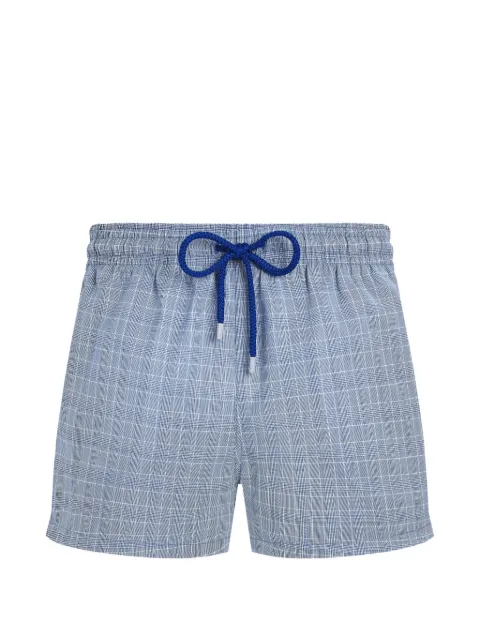 Vilebrequin prince of wales-check swim shorts Blue MLTEL261