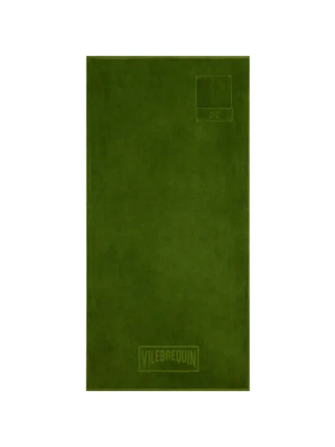Vilebrequin flap-pocket beach towel Green OCKC1200
