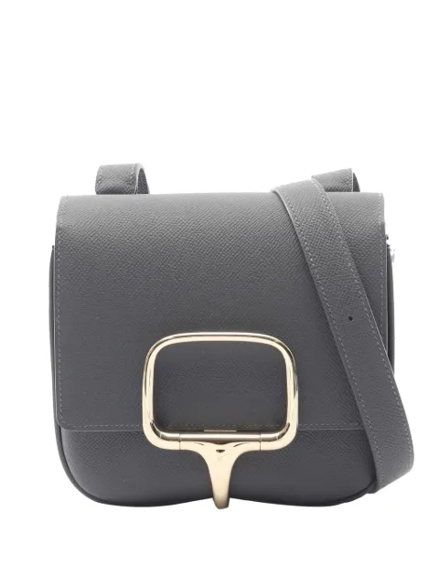 Hermès Pre-Owned 2024 Mini Epsom Della Cavalleria crossbody bag Grey 0QOBWP649RYUXSC7