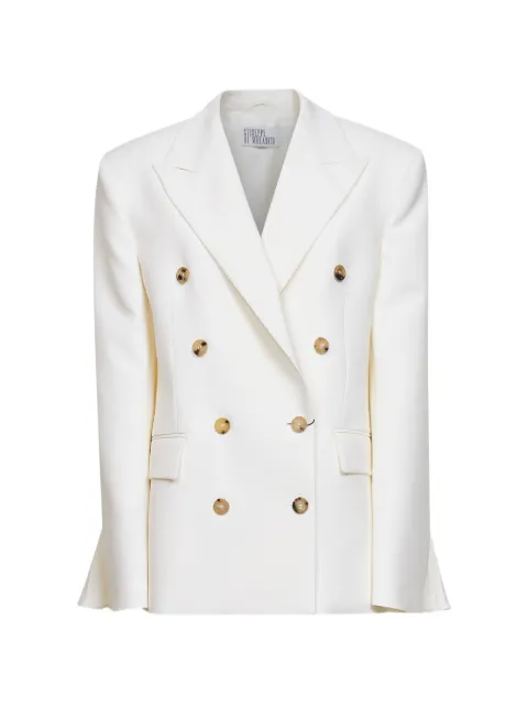 Giuseppe Di Morabito pleated double-breasted jacket White 06PSJA15116327