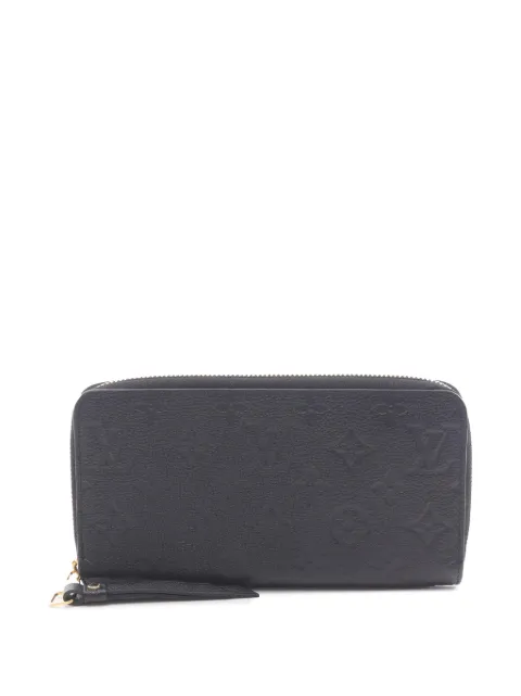 Louis Vuitton Pre-Owned 2015 Monogram Empreinte Zippy long wallets Black 4OGZH6M9ZQ1DUU13