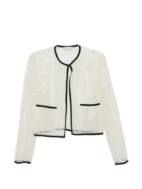 Elie Saab sequin embellished jacket White J0205NR26TU023