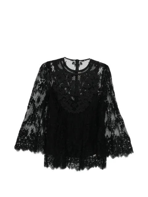 Elie Saab floral-lace blouse Black TO256NR26MCL02