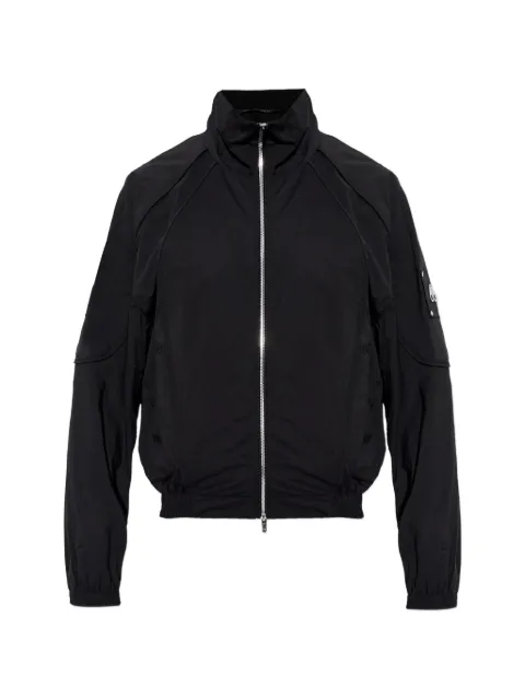 Moose Knuckles logo-plaque bomber jacket Black M16LJ127