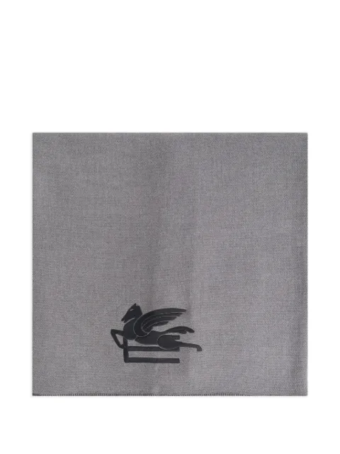 ETRO HOME pegasus blanket Grey UHNC0002AL284