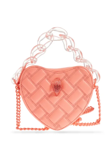 Kurt Geiger London quilted heart-shape mini bag Pink KENSINGTONHEARTXBCHAIN