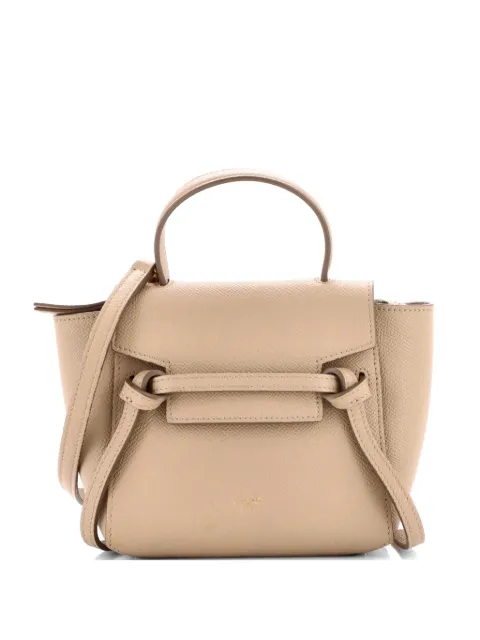 Celine Pre-Owned Belt Bag Textured Leather Pico shoulder bag Neutrals TD36NYF5BHLALGJT