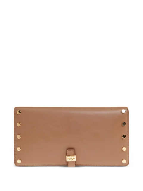 GANNI studs-embellishment flap wallet Neutrals B3010250