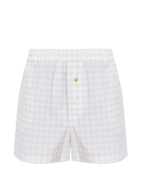 Moschino gingham-pattern shorts White 261EA03290536