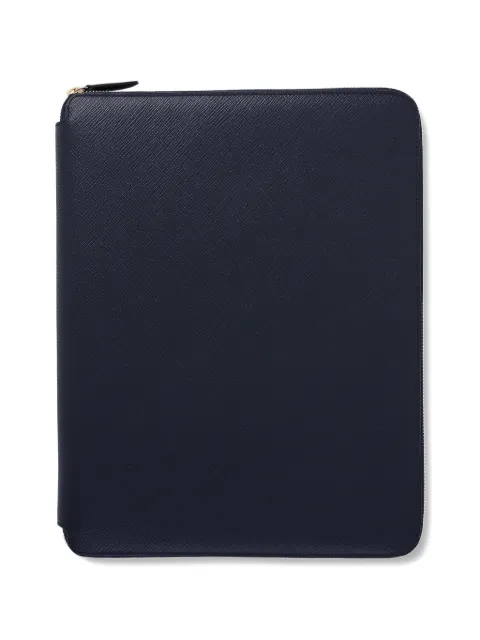 Smythson Panama writing folder Blue 1204248