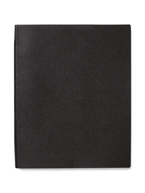 Smythson Portobello Panama notebook Black 1205063
