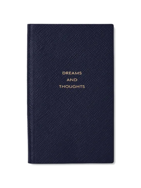 Smythson Dreams And Thoughts Panama lambskin notebook Blue 1204746
