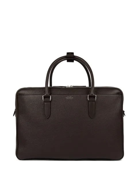 Smythson 48-Hour Ludlow zip holdall bag Brown 1205537