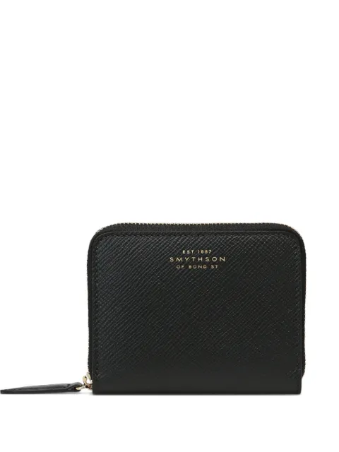 Smythson small Panama zip-around wallet Black 1204348
