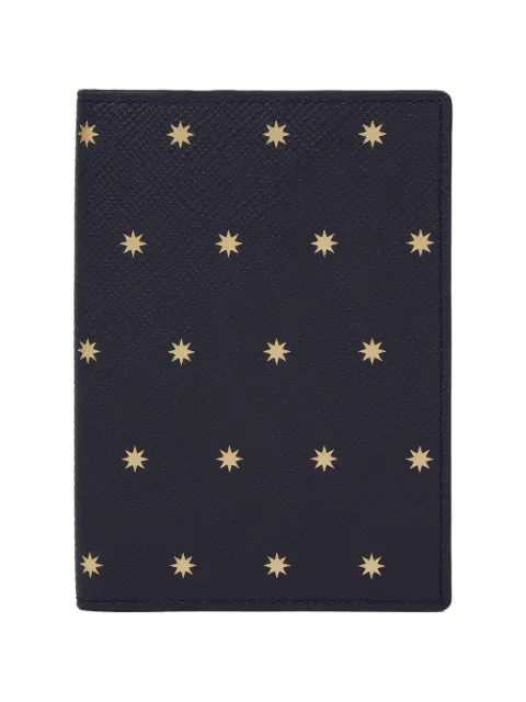 Smythson Panama star passport cover Blue 1204095