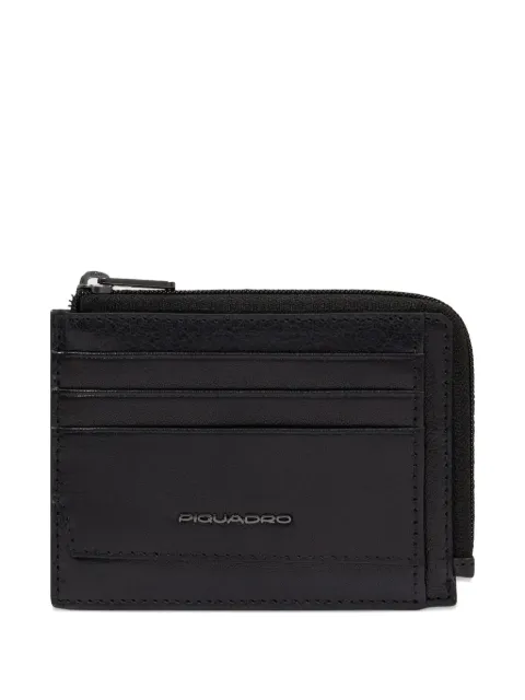 PIQUADRO zipped card holder Black PP4822S141R