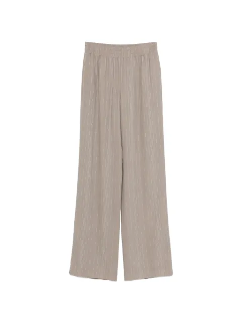 Golden Goose pants in gray wool blend with pinstripe motif and elasticated waist Neutrals GWP00821P002326