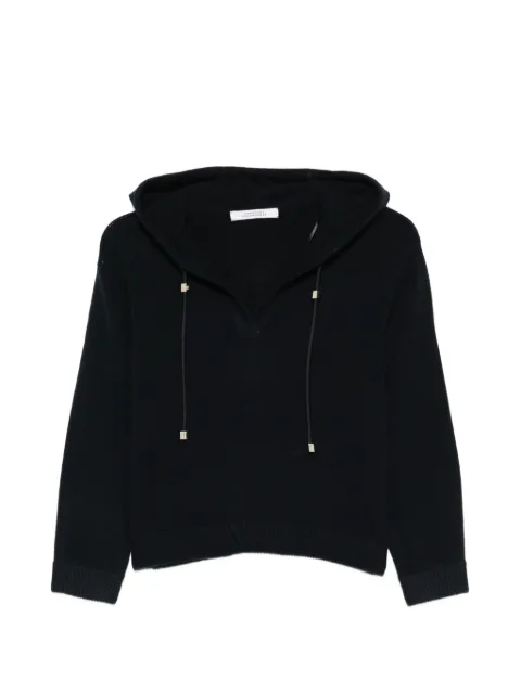Dorothee Schumacher Modern Statements hooded drawstring sweater Blue 410602