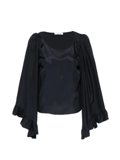 Dorothee Schumacher Playful Volumes ruffled blouse Blue 447016