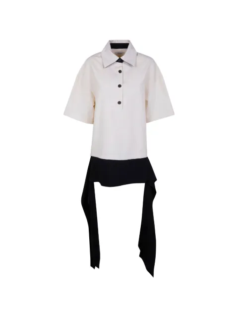 ENTIRE STUDIOS buttoned tie shirt Neutrals ESSS26SR04012