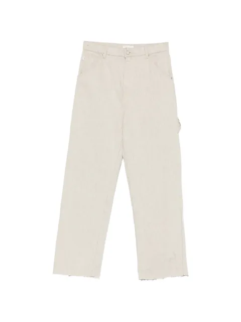 VICOLO Lena buttoned frayed jeans Neutrals DAB5073