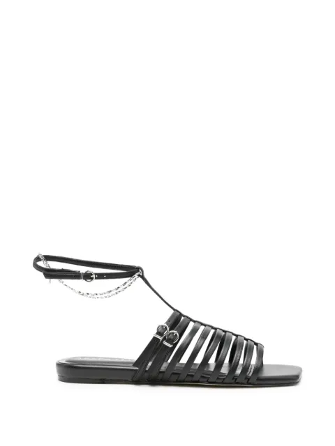 APEPAZZA Dhalia chain-strap sandals Black S6DHALIA01LEA