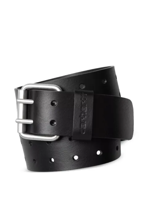 Carhartt WIP double-prong leather belt Black I036105