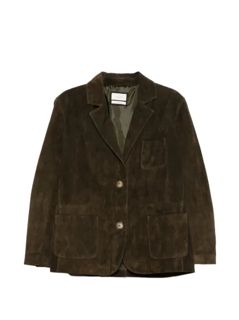 VICOLO patch-pocket single-breasted jacket Green TAB0169