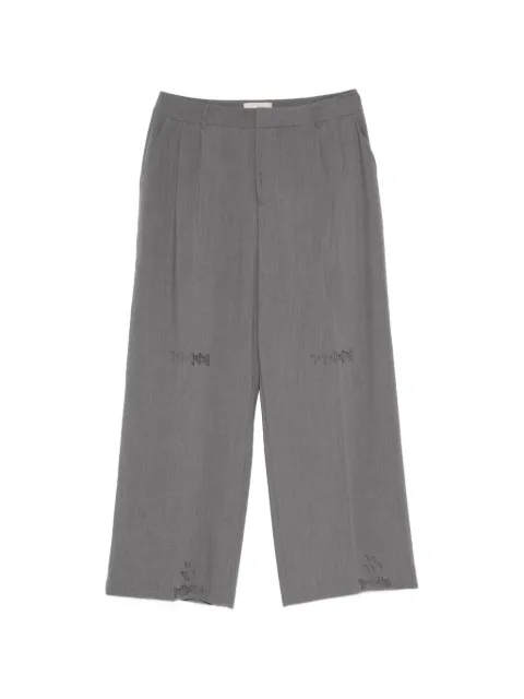 THESTROY distressed trousers Grey S26INNODEST
