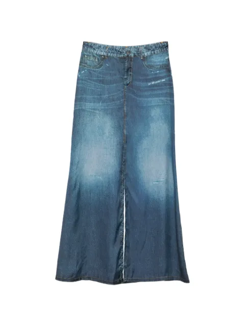 LIU JO printed midi skirt Blue UA6238T376A
