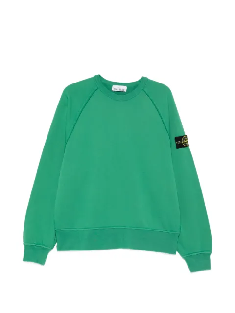 Stone Island 6100041 organic cotton fleece sweater Green L1S156100041S0051