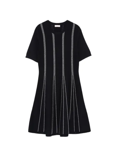 LIU JO short knit dress Blue WA6145MA81R