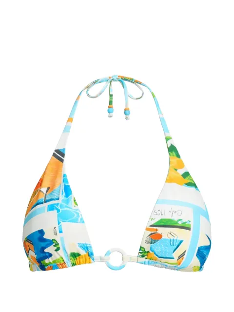 Seafolly printed bikini top White 31377237